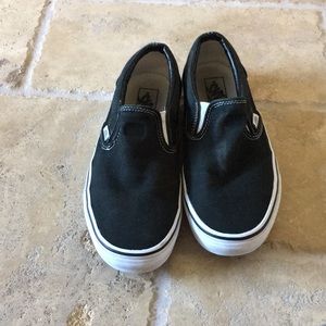 Black slip on vans